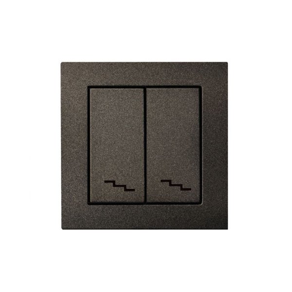 Переключатель двухклавишный Liregus Epsilon 28-109