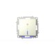 Выключатель одноклавишный проходной с подсветкой ELBI Zena Vega 609-010300-210