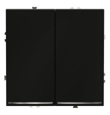 Выключатель двухклавишный с подсветкой Voltum S70 VLS020208