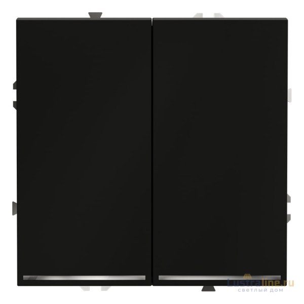 Выключатель двухклавишный с подсветкой Voltum S70 VLS020208