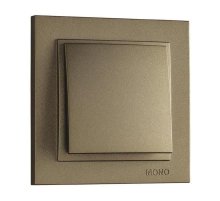 Выключатель одноклавишный Mono Electric Despina 10А 250В бронза 102-232325-100