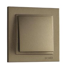 Выключатель одноклавишный Mono Electric Despina 10А 250В бронза 102-232325-100