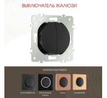 Выключатель жалюзи Arte Milano 202.38-2.black