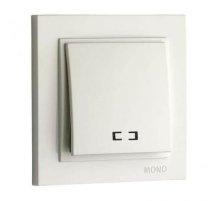 Выключатель одноклавишный с подсветкой Mono Electric Despina 10А 250В жемчуг 102-252525-101 Выключатель одноклавишный с подсветкой Mono Electric Despina 10А 250В жемчуг 102-252525-101