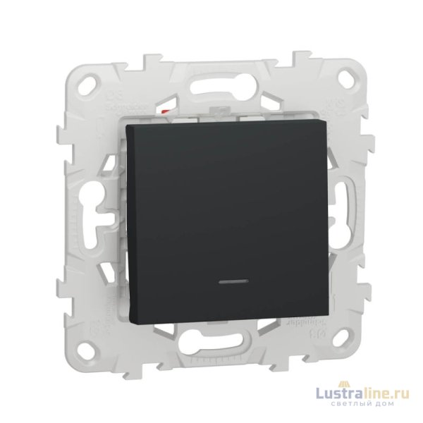 Переключатель одноклавишный перекрестный с подсветкой Schneider Electric Unica New NU520554N
