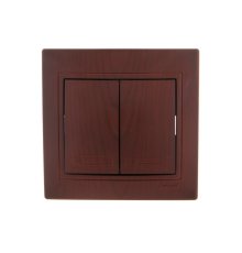 Выключатель двойной Lezard Mira 701-0601-101
