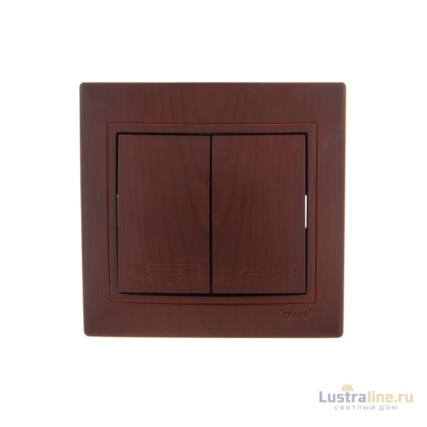 Выключатель двойной Lezard Mira 701-0601-101