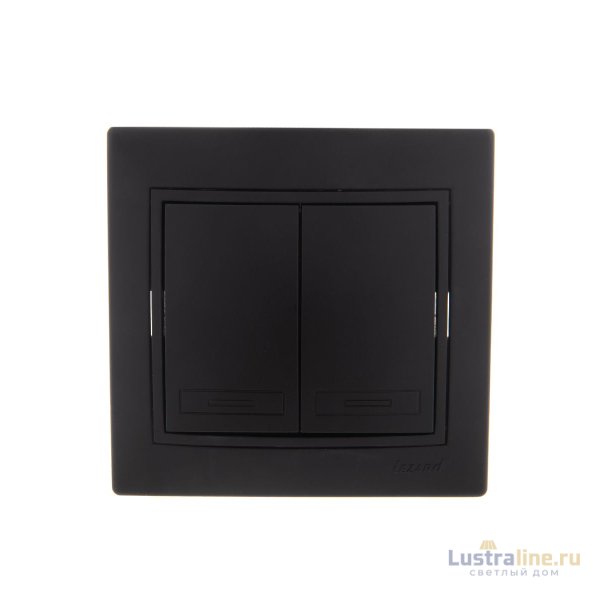 Выключатель двойной Lezard Mira 701-4242-101