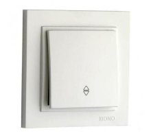 Выключатель одноклавишный проходной Mono Electric Despina 10А 250В слоновая кость 102-010025-109