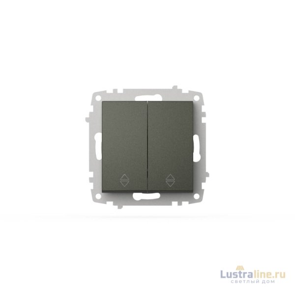 Переключатель двухклавишный ELBI Zena Vega 609-011100-211