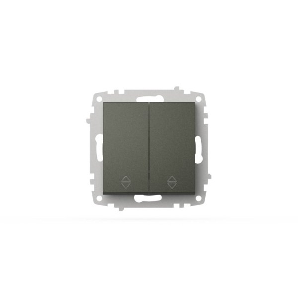 Переключатель двухклавишный ELBI Zena Vega 609-011100-211