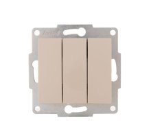 Выключатель тройной Lezard Karina 707-0388-109