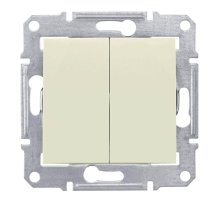 Выключатель двухклавишный Schneider Electric Sedna 10A 250V SDN0300147