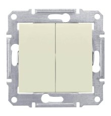 Выключатель двухклавишный Schneider Electric Sedna 10A 250V SDN0300147