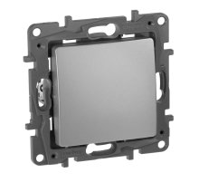Выключатель одноклавишный Legrand Etika 10A 250V алюминий 672401