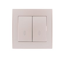 Выключатель проходной двойной Lezard Rain 703-3030-106