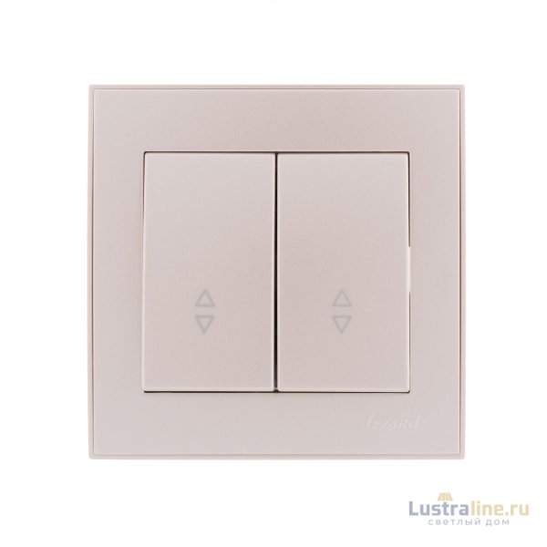 Выключатель проходной двойной Lezard Rain 703-3030-106