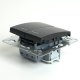 Выключатель 2-клавишный с индикатором Stekker Эрна PSW10-9102-03 49147