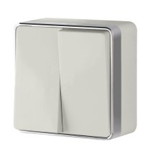 Выключатель двухклавишный Werkel Gallant слоновая кость W5020003 4690389164125