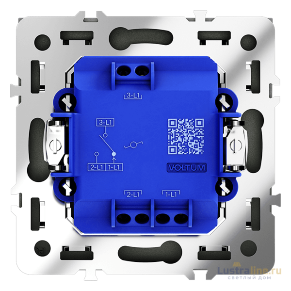 Проходной переключатель одноклавишный Voltum S70 VLS010306