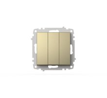 Выключатель трехклавишный ELBI Zena Vega 609-011400-254