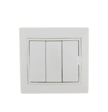 Выключатель тройной Lezard Mira 701-0202-109
