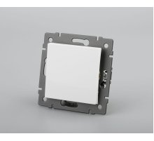 Механизм выключателя одноклавишный проходной Arlight SWT-MKP1-PL-WH-V (250V, 10A) 049871
