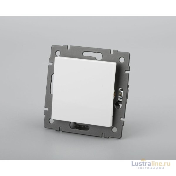 Механизм выключателя одноклавишный проходной Arlight SWT-MKP1-PL-WH-V (250V, 10A) 049871