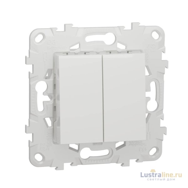 Переключатель двухклавишный перекрестный Schneider Electric Unica New NU521518