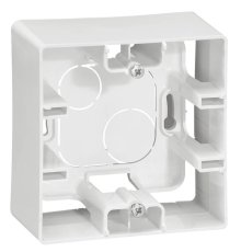 Коробка для накладного монтажа 1-постовая Legrand Etika белая 672510