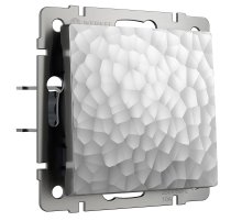 Выключатель Werkel Hammer одноклавишный серебряный W1210006 4690389161865