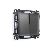 Комплект механизма 2-кл выключателя Ambrella Volt Alfa MA653010