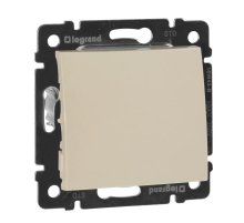 Выключатель одноклавишный Legrand Valena 10A 250V cлоновая кость 774301