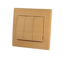 Выключатель тройной Lezard Mira 701-4747-109 Выключатель тройной Lezard Mira 701-4747-109