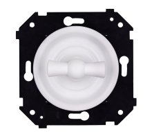 Выключатель одноклавишный проходной Bironi Шедель Бриз B3-201-21M