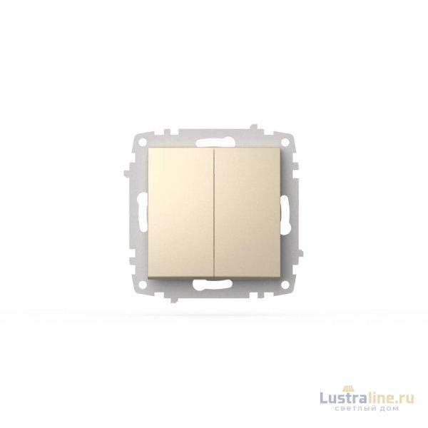 Выключатель двухклавишный ELBI Zena Vega 609-012500-202