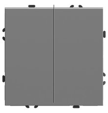 Переключатель 2-клавишный Stekker Эмили RSW10-5107-10 49947