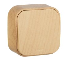 Выключатель одноклавишный Legrand Quteo 10A 250V дерево 782260