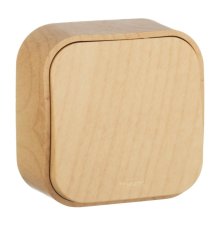 Выключатель одноклавишный Legrand Quteo 10A 250V дерево 782260
