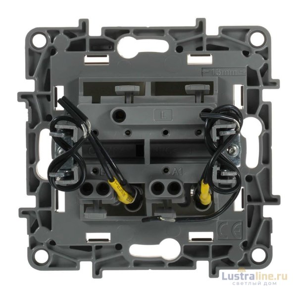 Выключатель двухклавишный Legrand Etika с подсветкой 10A 250V белый 672204