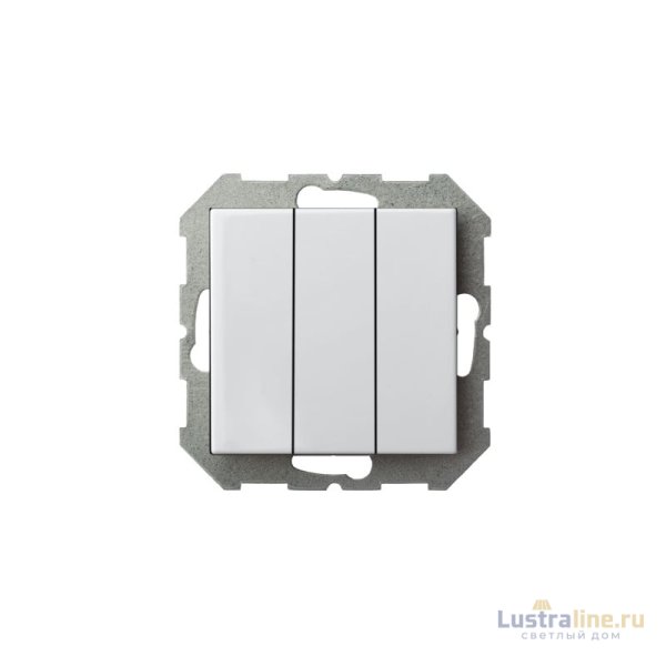 Выключатель трехклавишный Liregus Epsilon 28-004