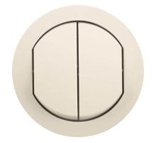 Лицевая панель Legrand Celiane выключателя двухклавишного слоновая кость 067822