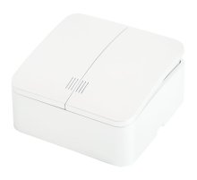 Выключатель двухклавишный Stekker София MSW10-21-01 49290