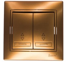 Выключатель проходной двойной Lezard Mira 701-1313-106 Выключатель проходной двойной Lezard Mira 701-1313-106