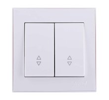 Выключатель проходной двойной Lezard Rain 703-0202-106