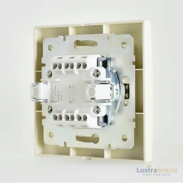 Выключатель с подсветкой Lezard Rain 703-0303-111