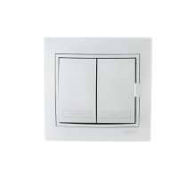 Выключатель двойной Lezard Mira 701-1010-101