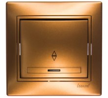 Выключатель проходной с подсветкой Lezard Mira 701-1313-114 Выключатель проходной с подсветкой Lezard Mira 701-1313-114