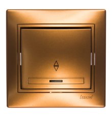 Выключатель проходной с подсветкой Lezard Mira 701-1313-114
