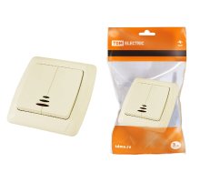 Выключатель двухклавишный с подсветкой Онега TDM Electric SQ1805-0034